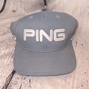 Ping Gray White Baseball Cap Size Large-X-Large Excellent Condition
